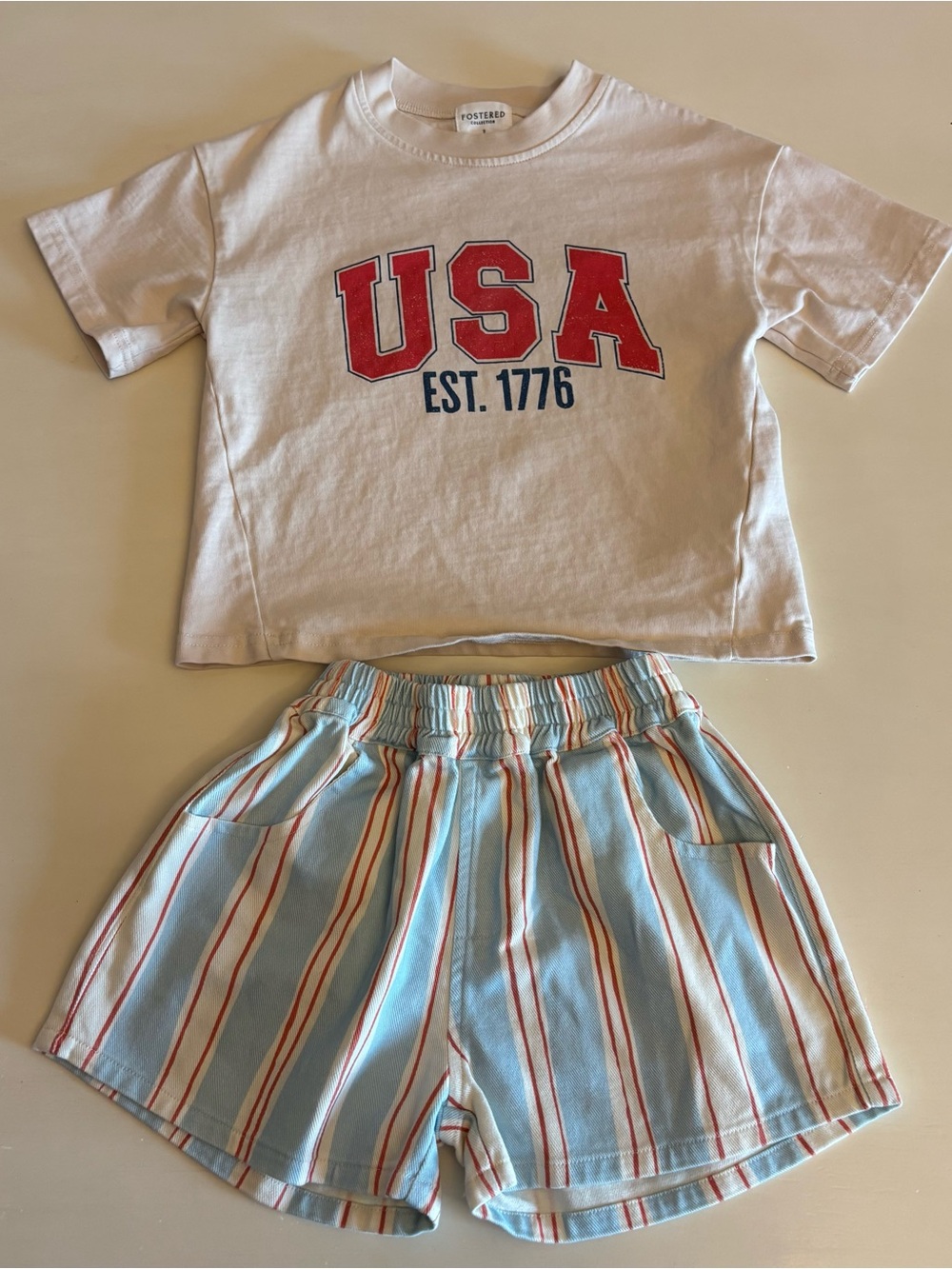 Fostered Collection Set Shorts T-shirt Size 2 NEW